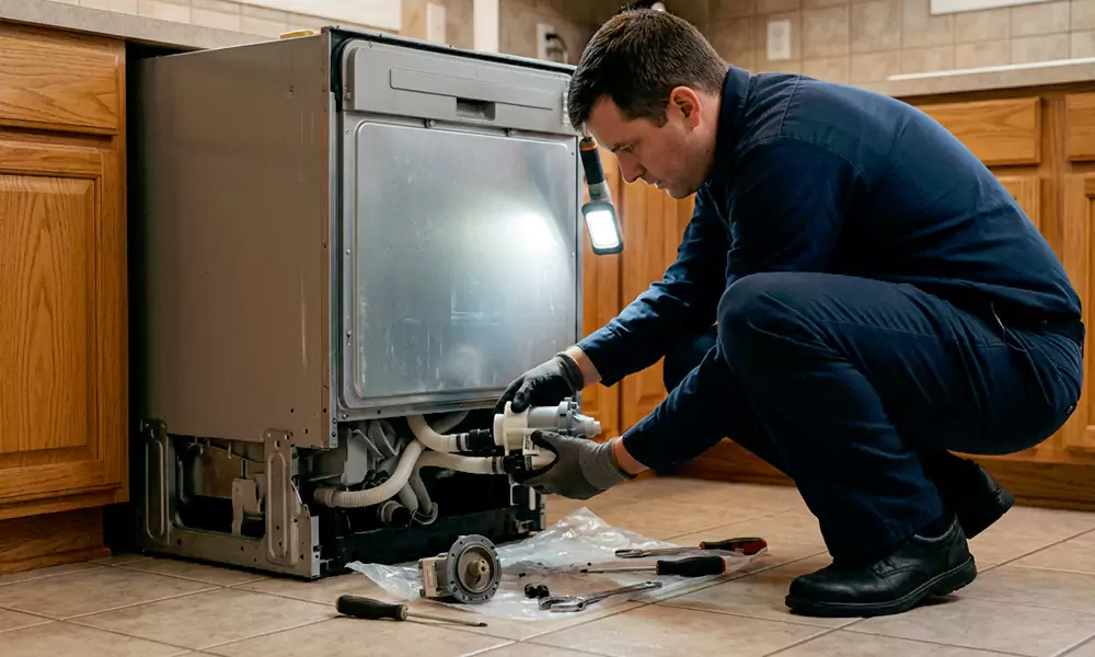 Dishwasher Pump Replacement in Haverhill, MA